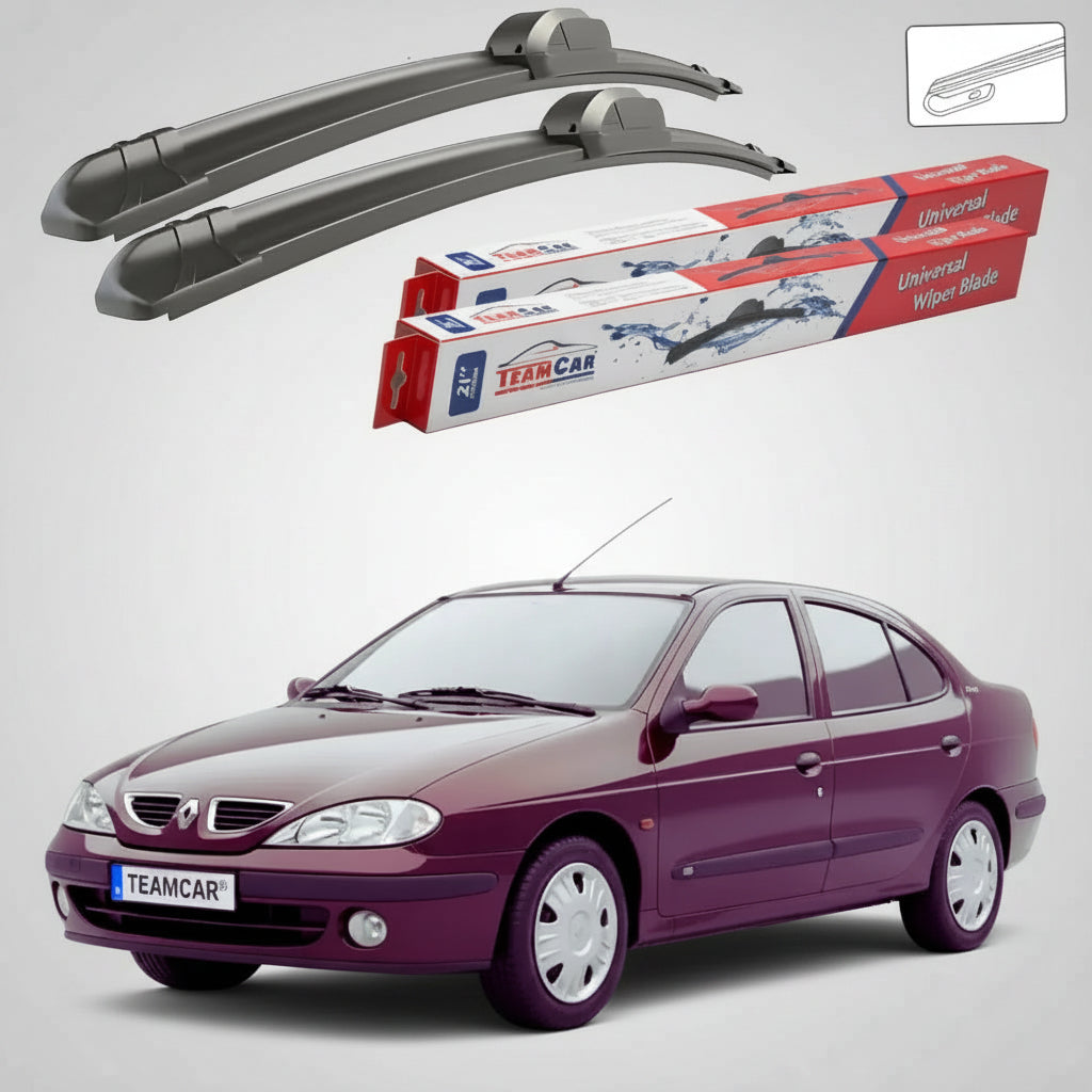 Ștergătoare Renault Megane I Classic Sedan 1996-2003 | Set Față Flat – TeamCar®