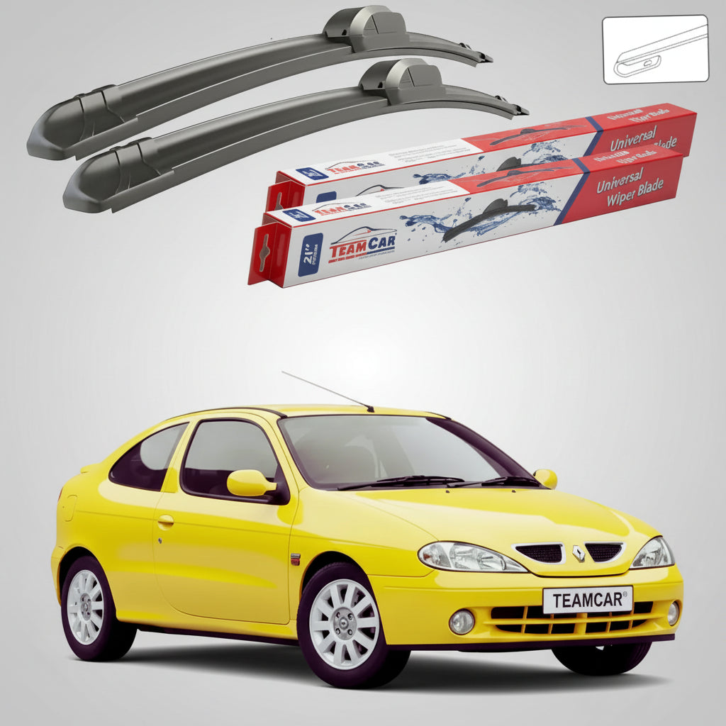 Ștergătoare Renault Megane I Coupe 1996-2002 | Set Față Flat – TeamCar®