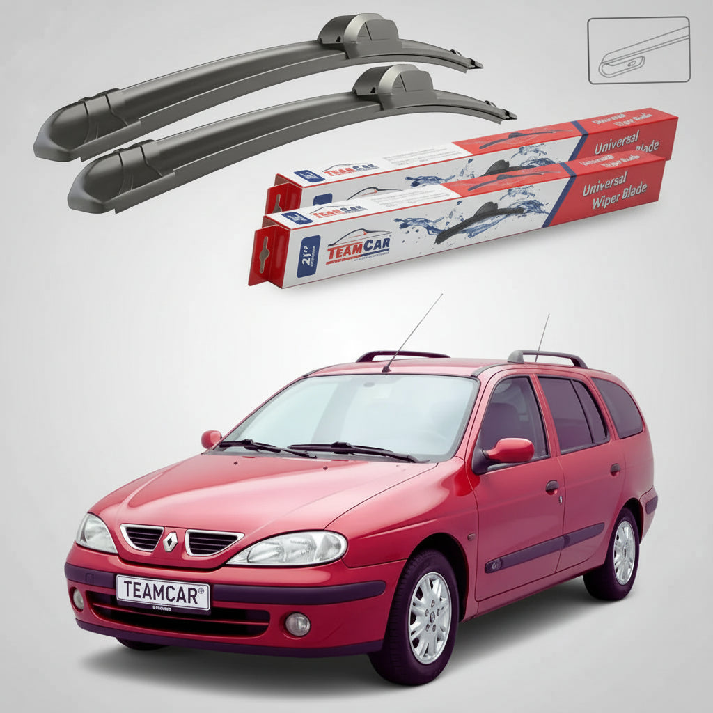 Ștergătoare Renault Megane I Grandtour Break 2001-2003 | Set Față Flat – TeamCar®