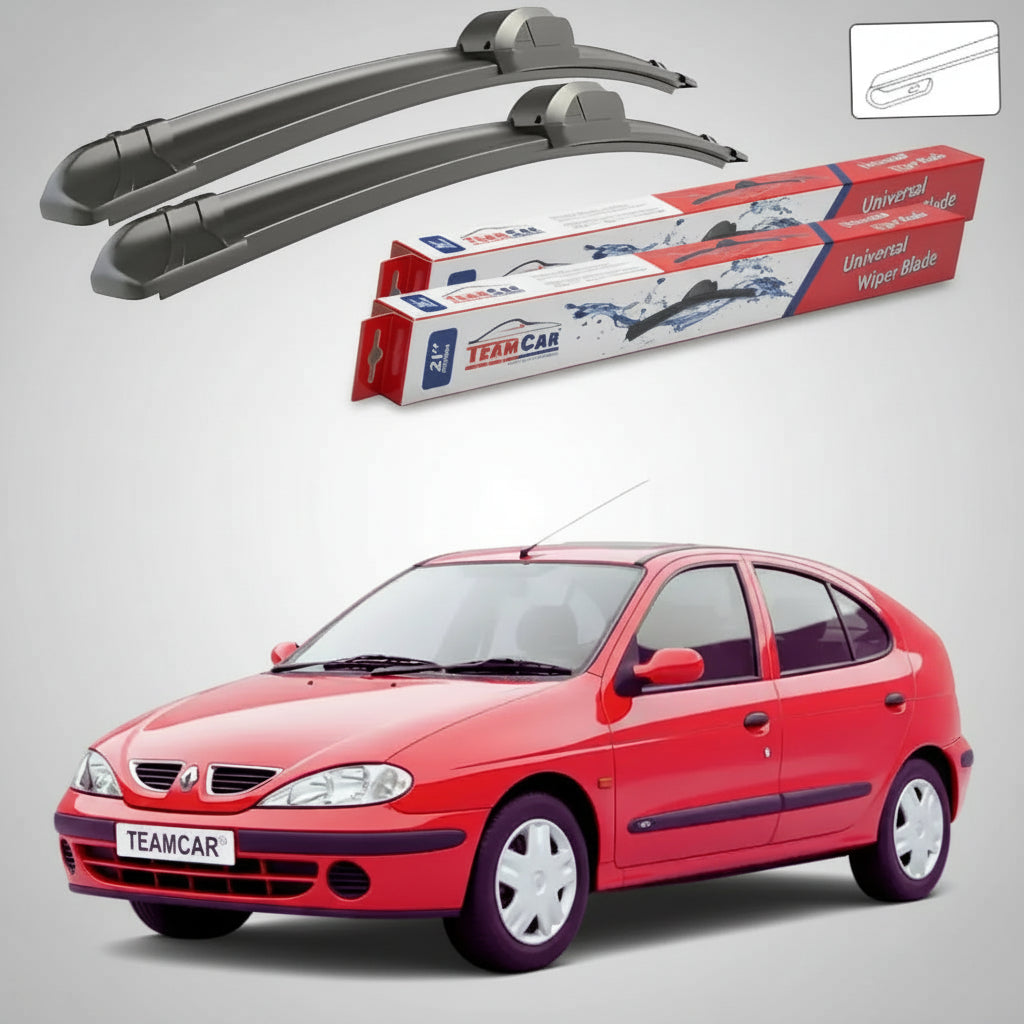 Ștergătoare Renault Megane I Hatchback 1996-2002 | Set Față Flat – TeamCar®