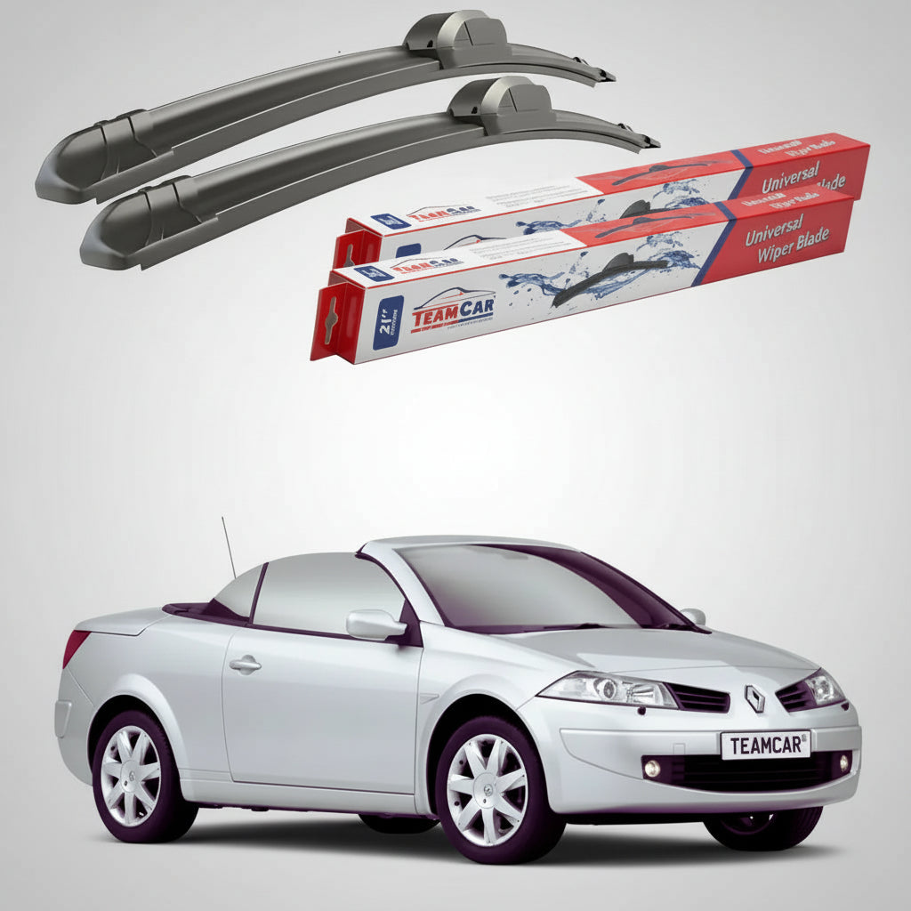 Ștergătoare Renault Megane II Cabriolet 2003-2006 | Set Față Flat – TeamCar®
