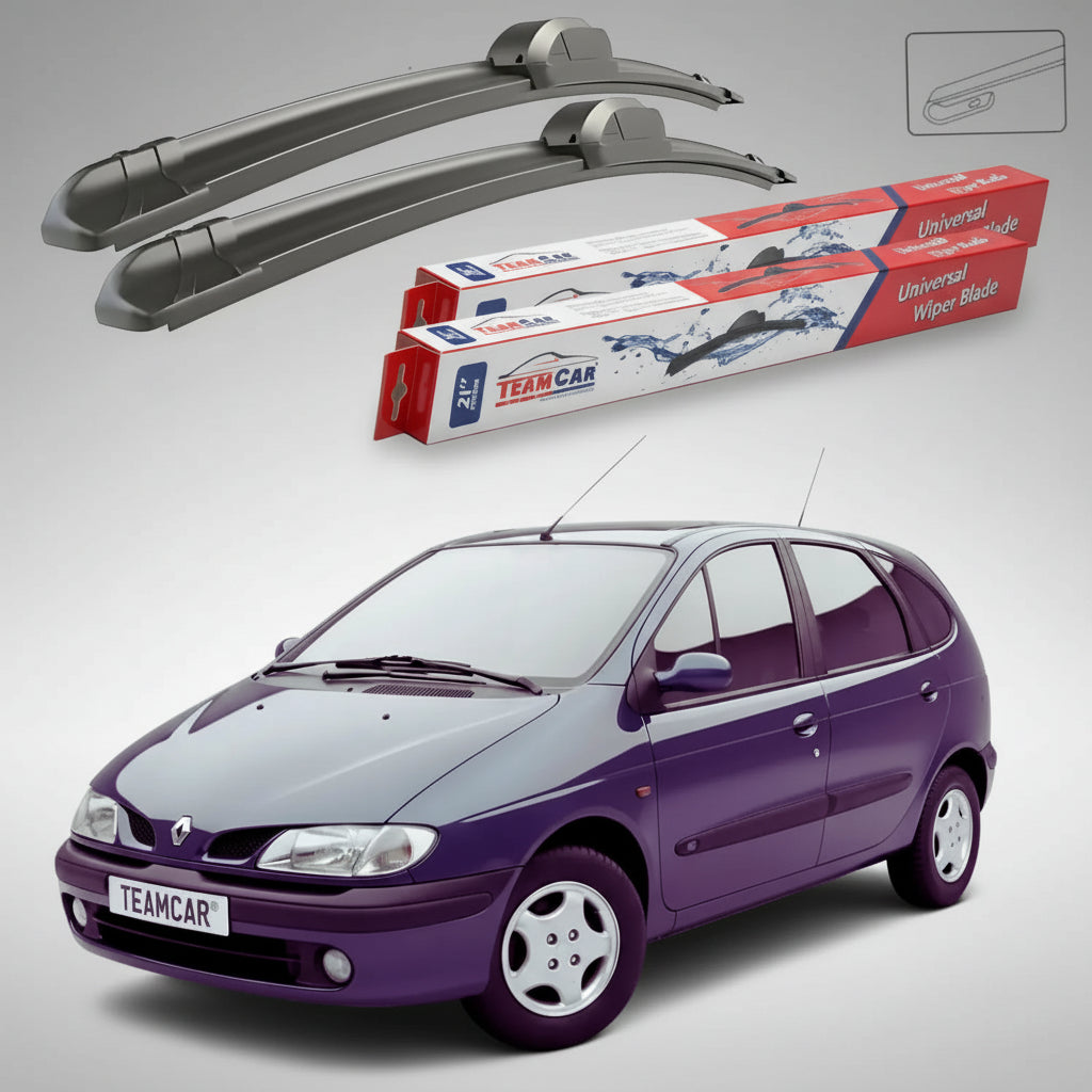 Ștergătoare Renault Megane Scenic I MPV 1996-2001 | Set Față Flat – TeamCar®
