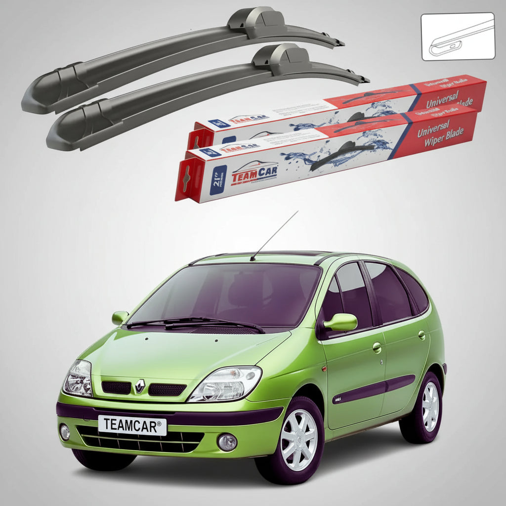 Ștergătoare Renault Scenic I Facelift 2000-2003 | Set Față Flat – TeamCar®
