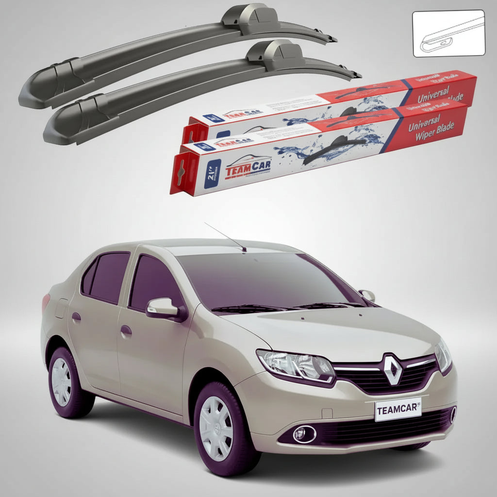 Ștergătoare Renault Symbol III Sedan 2013-2015 | Set Față Flat – TeamCar®