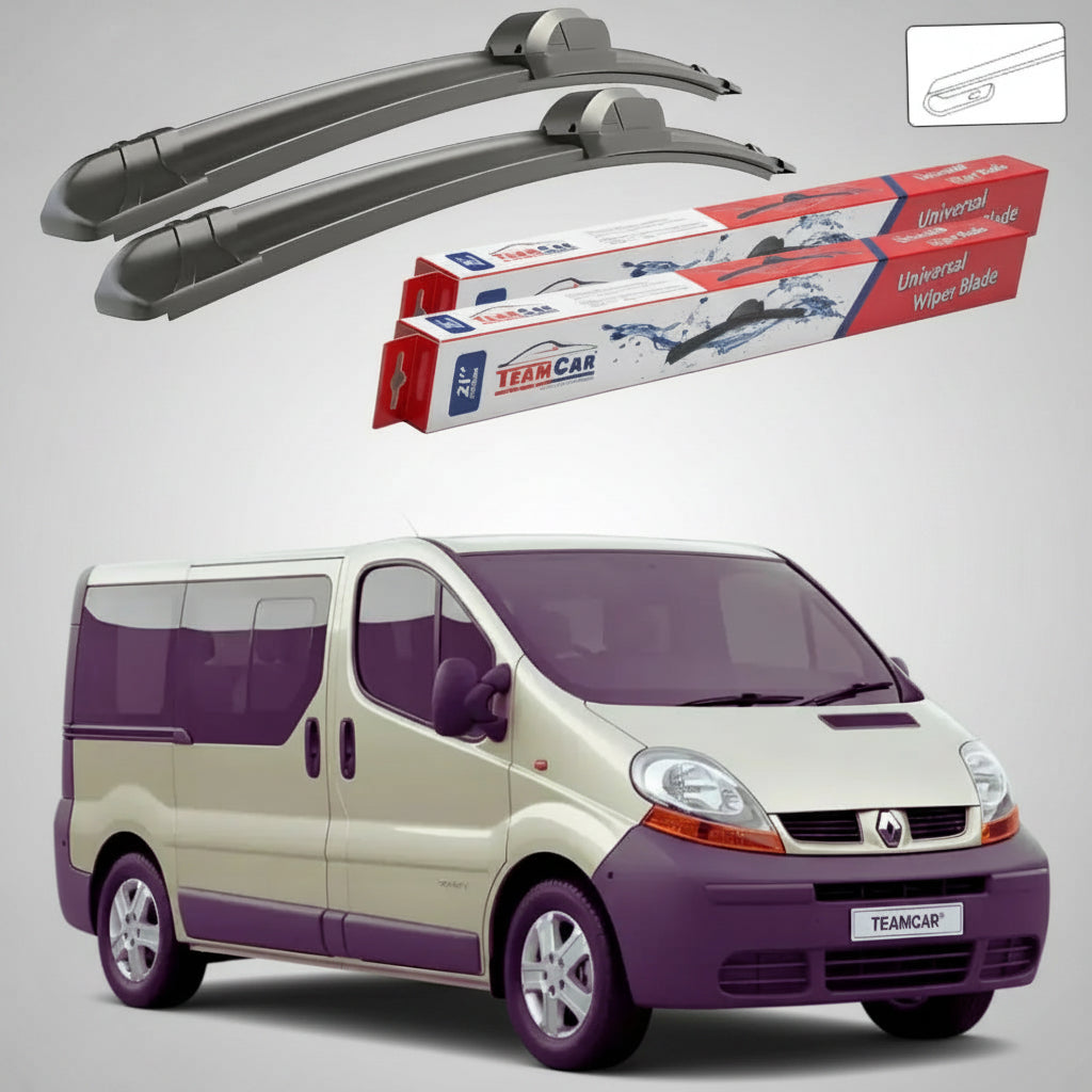 Ștergătoare Renault Trafic II Van 2001-2014 | Set Față Flat – TeamCar®