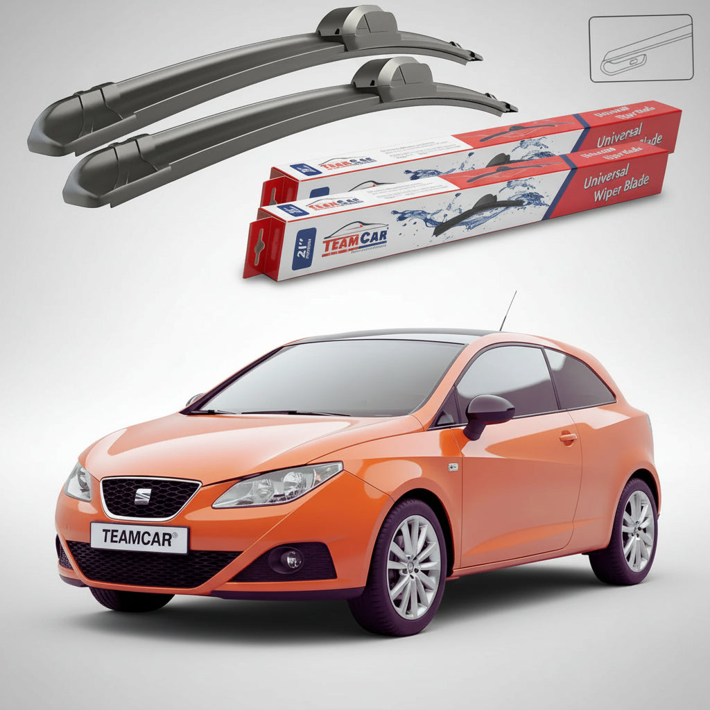 Ștergătoare Seat Ibiza 6J 2008-2017 | Set Față Flat – TeamCar®