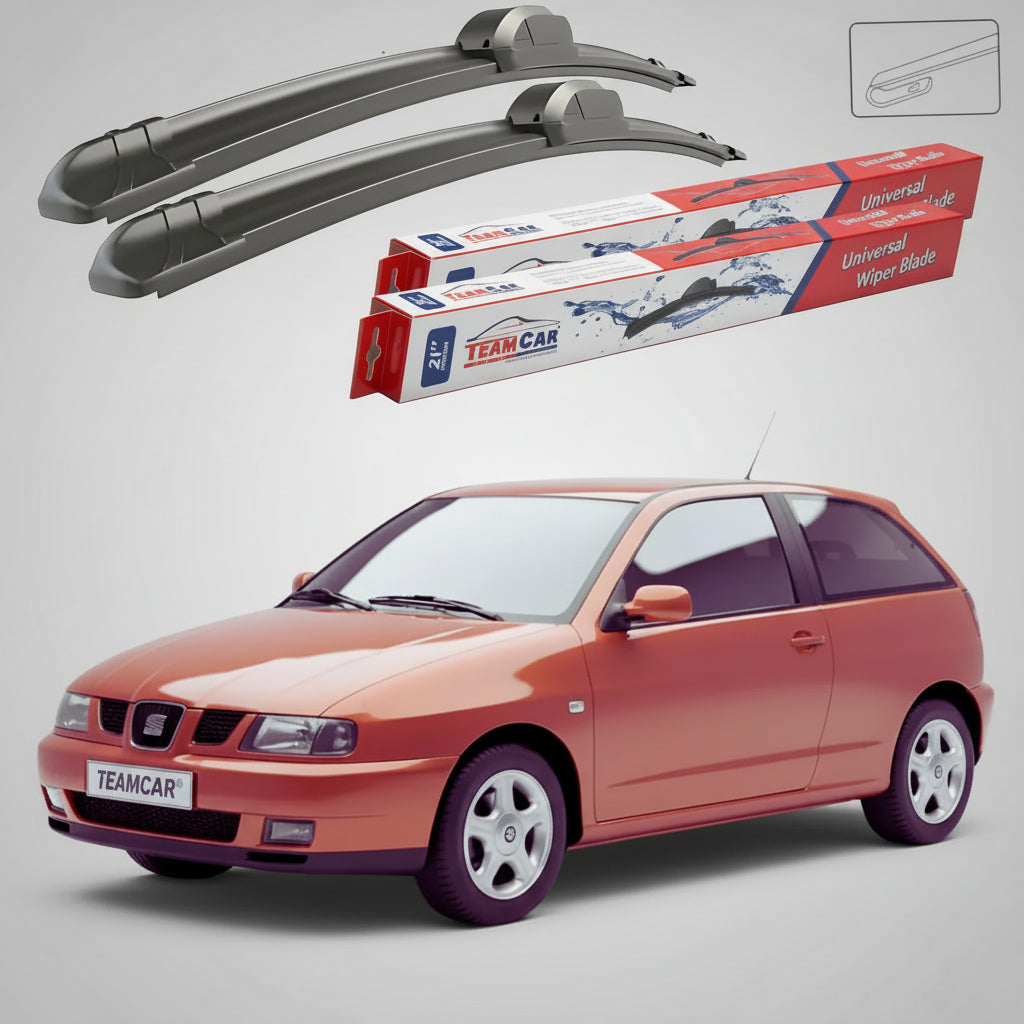 Ablaktörlők Seat Ibiza 6K1 1993-2002 | Lapos Első Ablaktörlő Készlet – TeamCar®