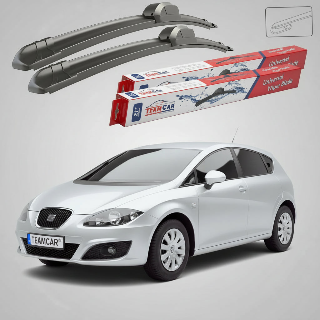 Ștergătoare Seat Leon 1P 2005-2012 | Set Față Flat – TeamCar®