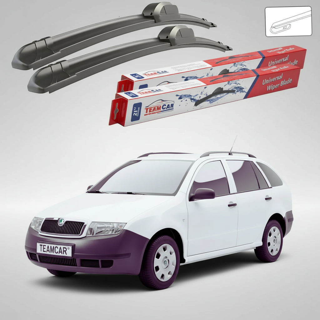 Ablaktörlő Skoda Fabia I Praktik 6Y5 2001-2007 | Lapos elülső készlet – TeamCar®