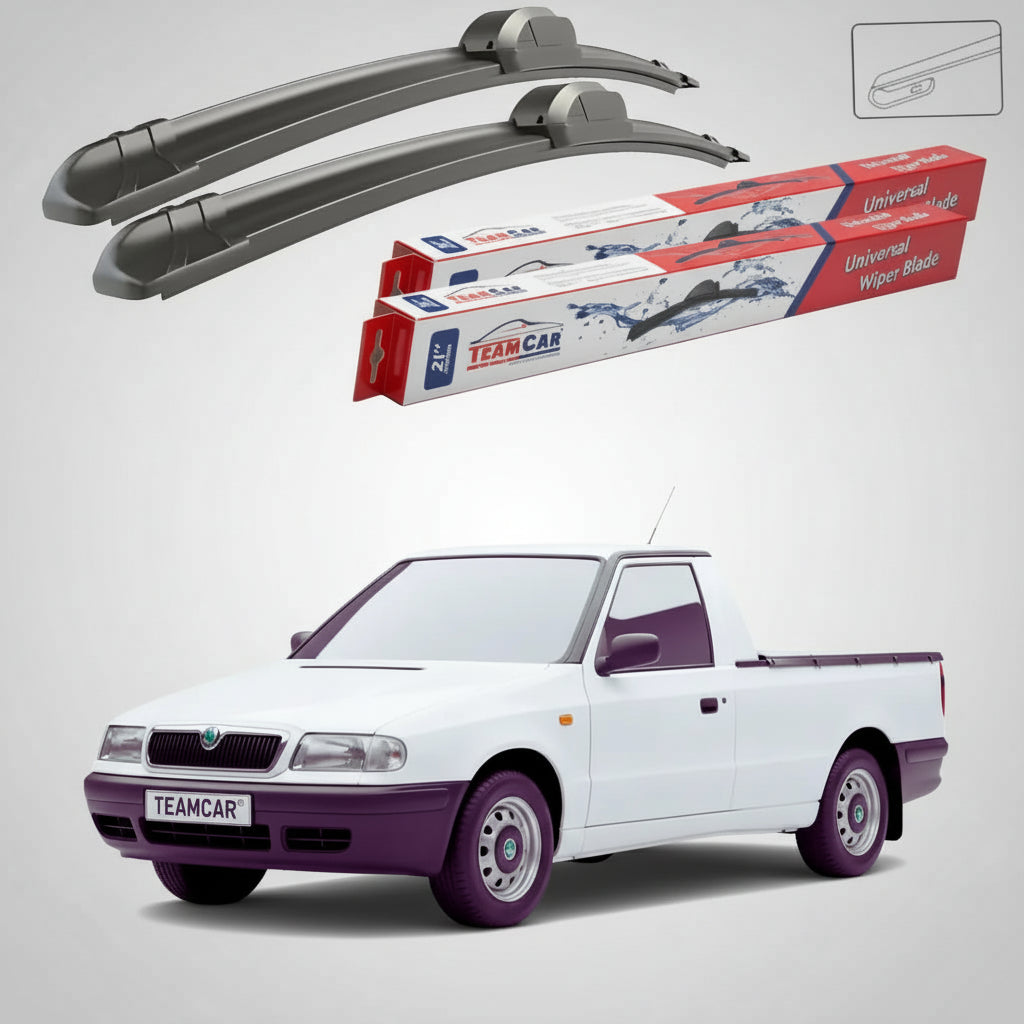 Ablaktörlők Skoda Pick-Up 787 6U7 1991-2001 | Lapos Első Ablaktörlő Készlet – TeamCar®