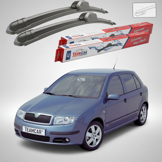 Ștergătoare Skoda Fabia I (6Y2) (1999–2008) | Set Față Flat – TeamCar®