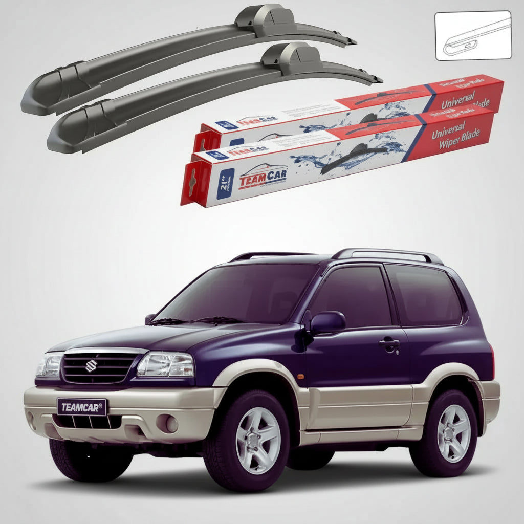 Ablaktörlők Suzuki Grand Vitara I FT 3 ajtós 1998-2005 | Lapos első ablaktörlő készlet – TeamCar®