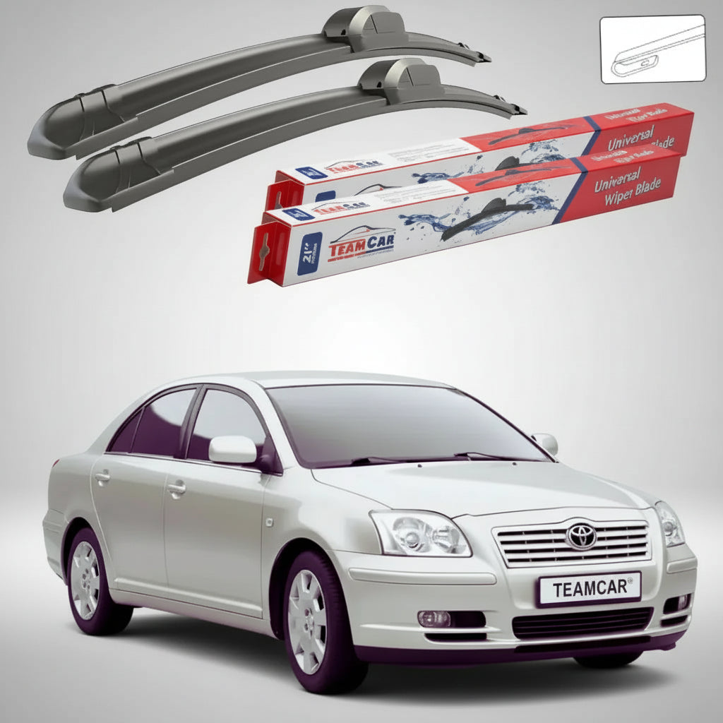 Ștergătoare Toyota Avensis T25 Sedan 2003-2008 | Set Față Flat – TeamCar®