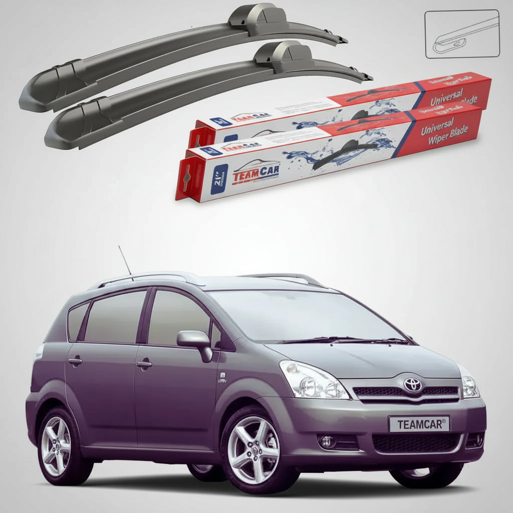 Ștergătoare Toyota Avensis Verso M2 MPV 2001-2009 | Set Față Flat – TeamCar®