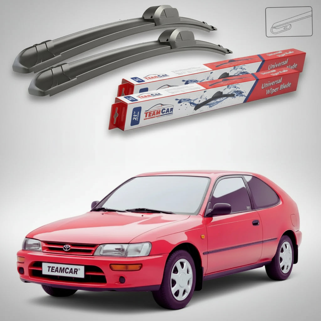 Ștergătoare Toyota Corolla E10 Hatchback 1992-1997 | Set Față Flat – TeamCar®