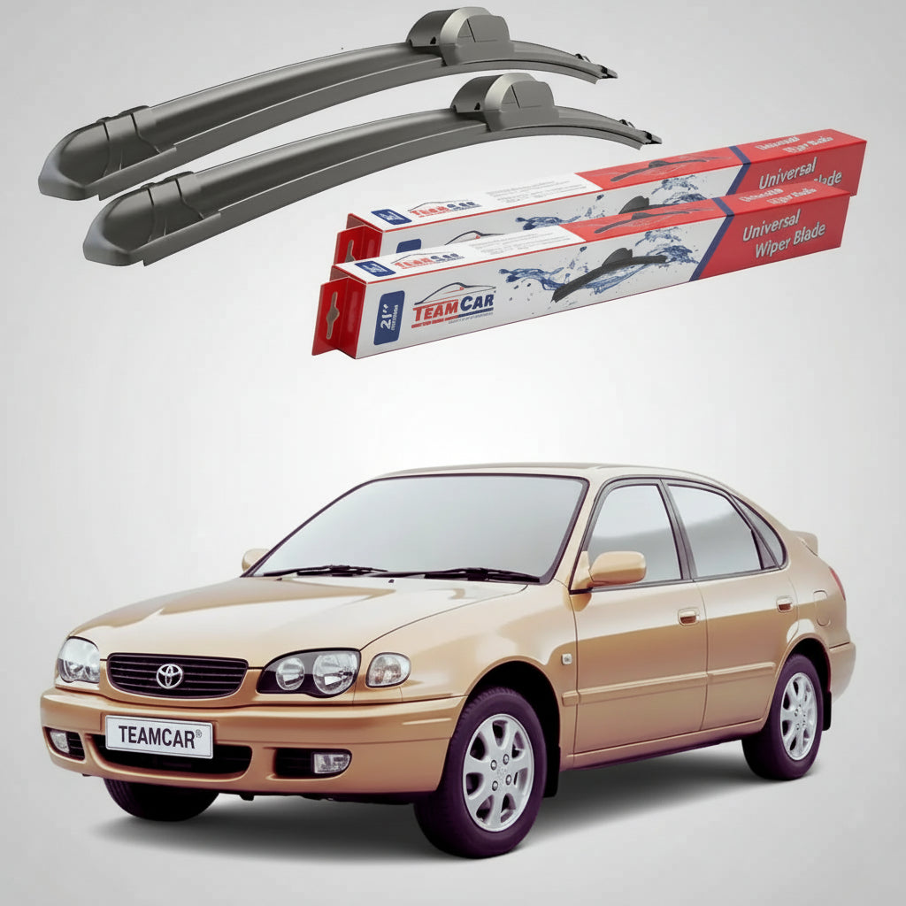 Ștergătoare Toyota Corolla E11 Hatchback 1997-2000 | Set Față Flat – TeamCar®