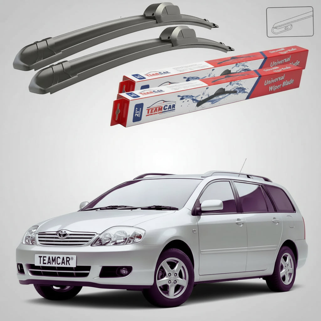 Ștergătoare Toyota Corolla E12 Estate 2001-2008 | Set Față Flat – TeamCar®