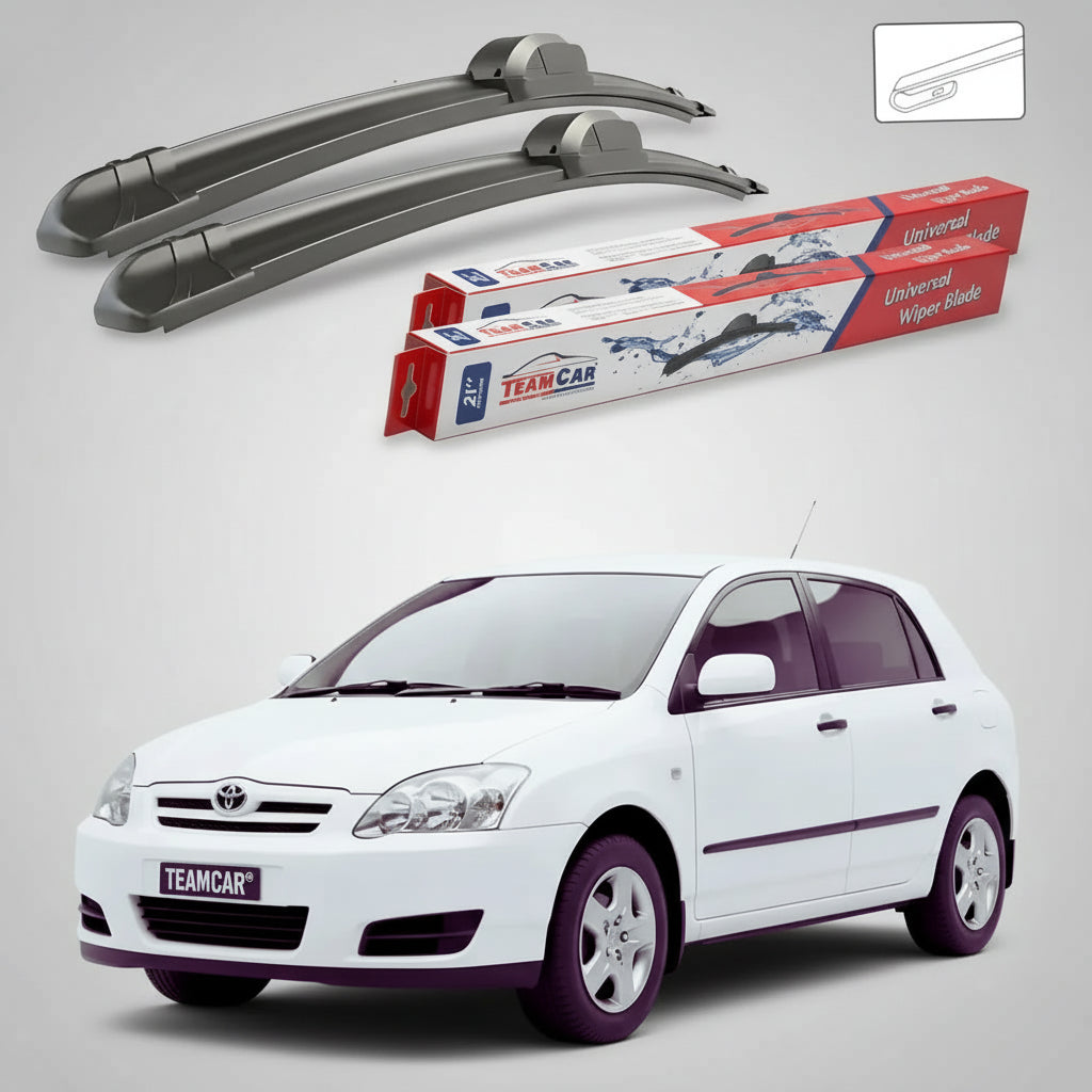 Ștergătoare Toyota Corolla E12 Hatchback 2002-2007 | Set Față Flat – TeamCar®