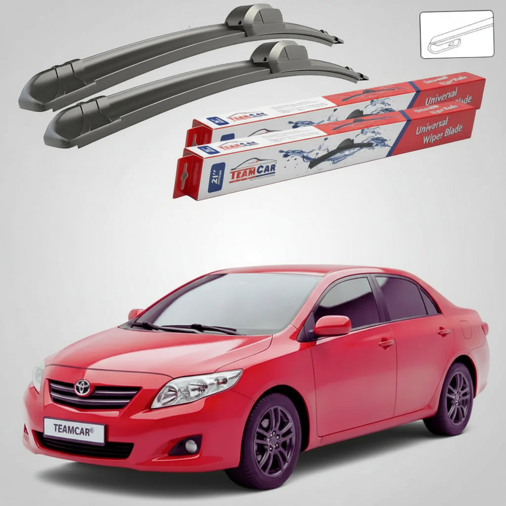 Ștergătoare Toyota Corolla E15 Sedan 2006-2016 | Set Față Flat – TeamCar®
