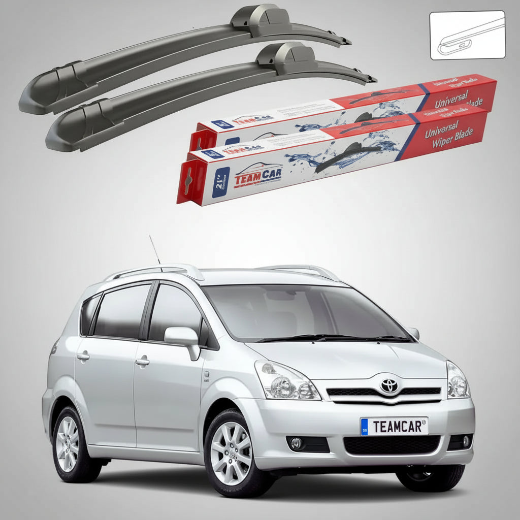 Ștergătoare Toyota Corolla Verso R10 MPV 2004-2009 | Set Față Flat – TeamCar®