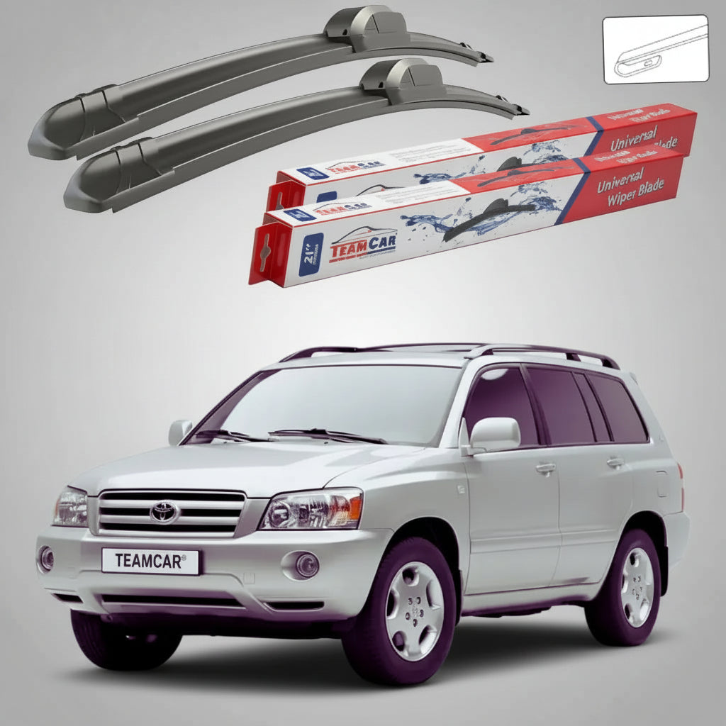 Ștergătoare Toyota Highlander Gen I SUV 2000-2007 | Set Față Flat – TeamCar®
