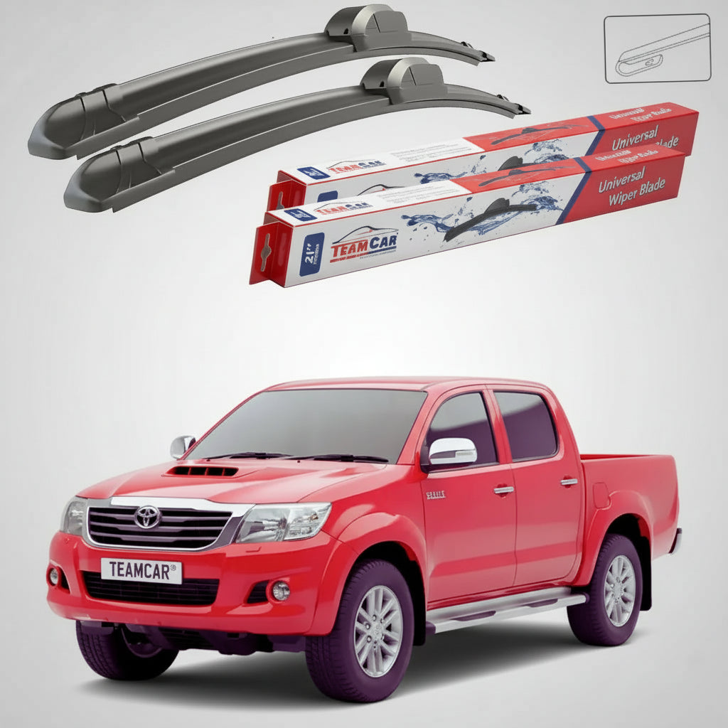 Ștergătoare Toyota Hilux Gen VII Vigo Pick-up 2005-2015 | Set Față Flat – TeamCar®