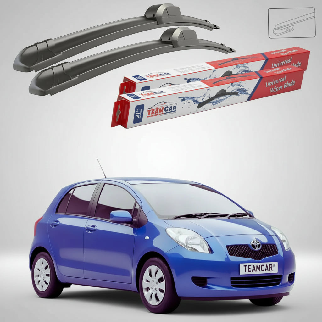Ștergătoare Toyota Yaris P9 Hatchback 2005-2011 | Set Față Flat – TeamCar®