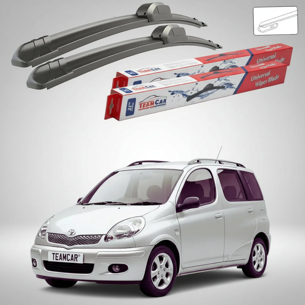 Ștergătoare Toyota Yaris Verso P2 MPV 2002-2005 | Set Față Flat – TeamCar®