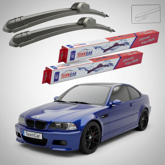 Ștergătoare TeamCar® pentru BMW Seria 3 Coupe (E46) 1999–2006 – Set Față Flat