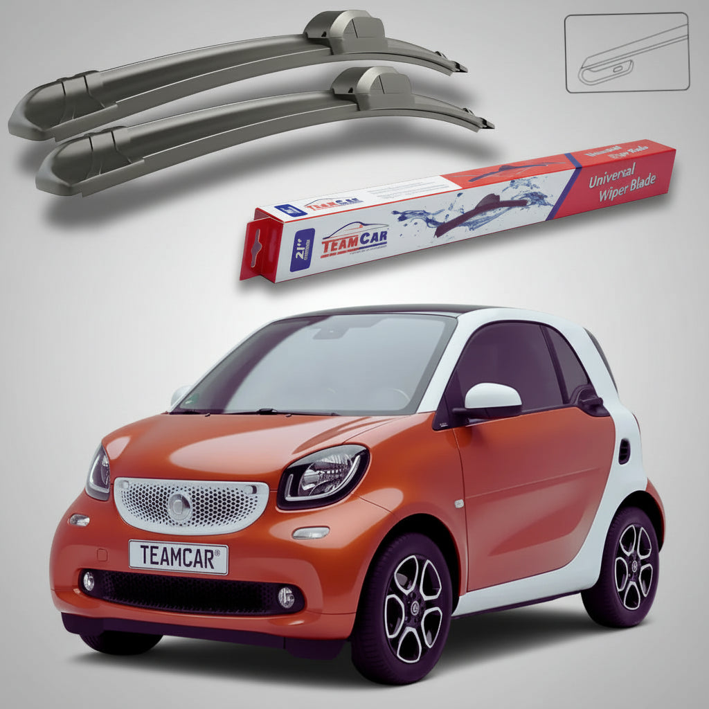 Ștergătoare Smart Fortwo Coupe 453 2014-2021 | Set Față Flat – TeamCar®