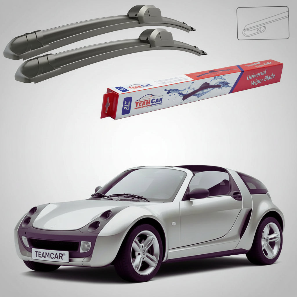 Ștergătoare Smart Roadster-Coupe 452 2003-2005 | Set Față Flat – TeamCar®
