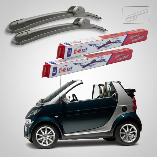 Ștergătoare Smart Fortwo Cabrio 450 2004-2007 | Set Față Flat – TeamCar®