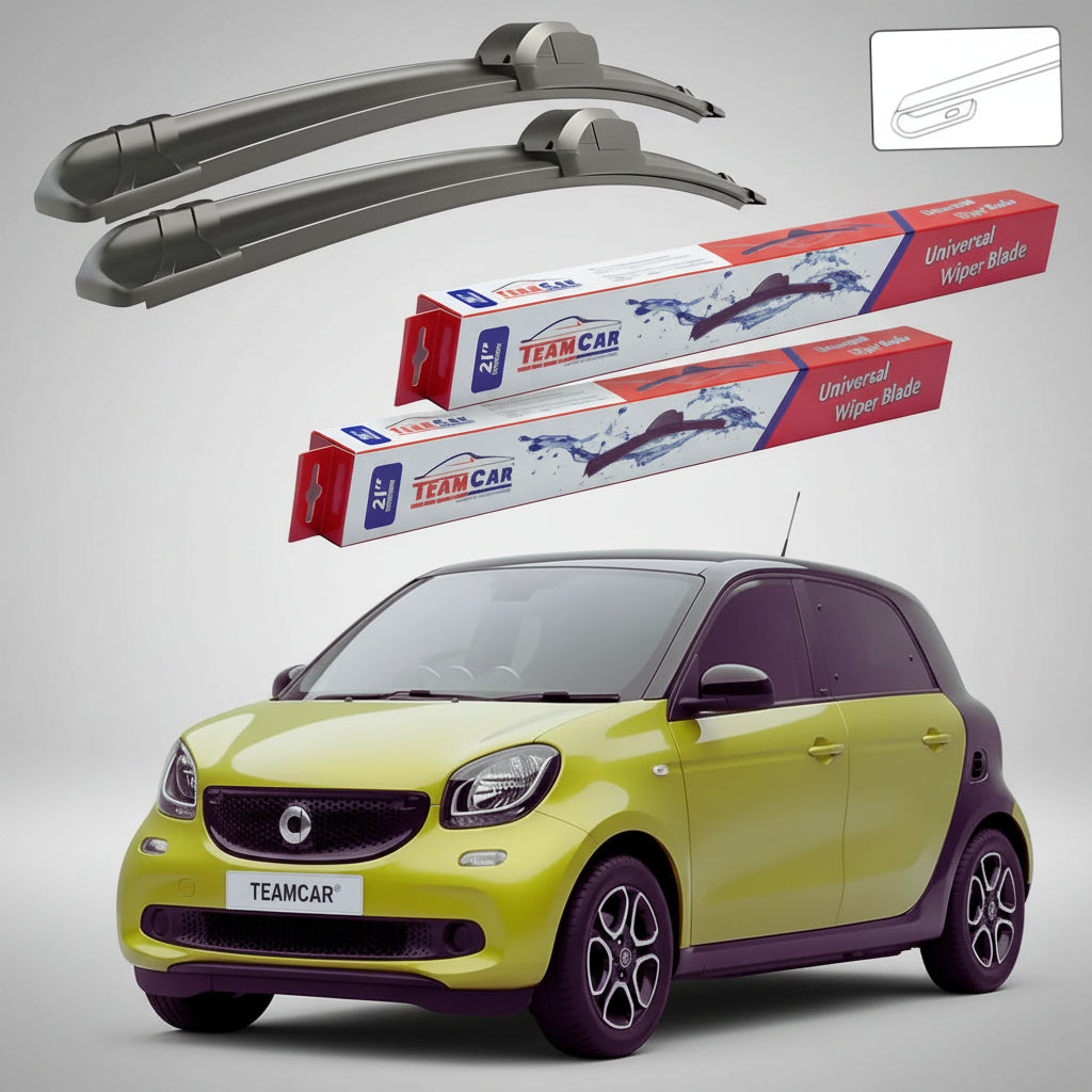 Ștergătoare Smart Forfour 453 Coupe 2014-2021 | Set Față Flat – TeamCar®