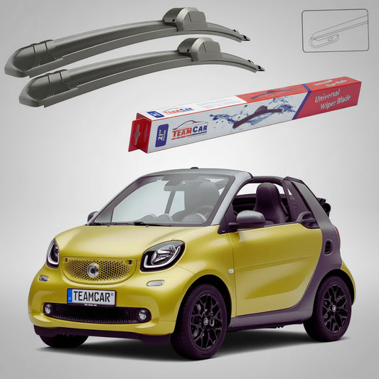 Ștergătoare Smart Fortwo Cabrio 453 2015-2021 | Set Față Flat – TeamCar®
