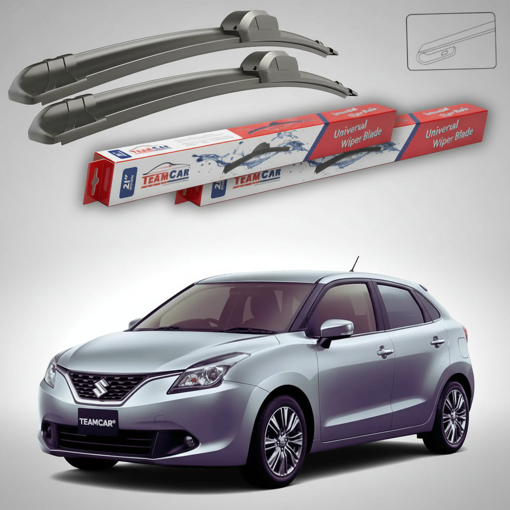 Ștergătoare Suzuki Baleno Hatchback FW/EW 2016+ | Set Față Flat – TeamCar®