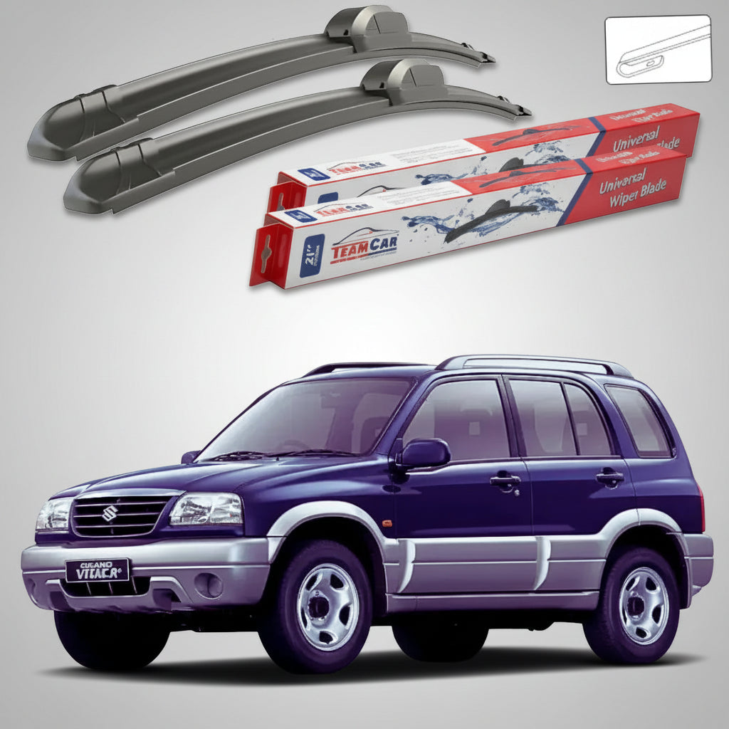 Ablaktörlők Suzuki Grand Vitara I FT 5 ajtós 1998-2005 | Lapos első ablaktörlő készlet – TeamCar®