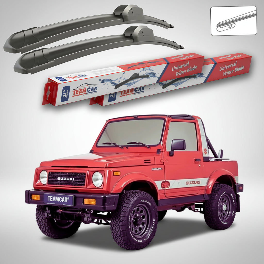 Ștergătoare Suzuki Samurai SJ 1987-2004 | Cabrio | Set Față Flat – TeamCar®