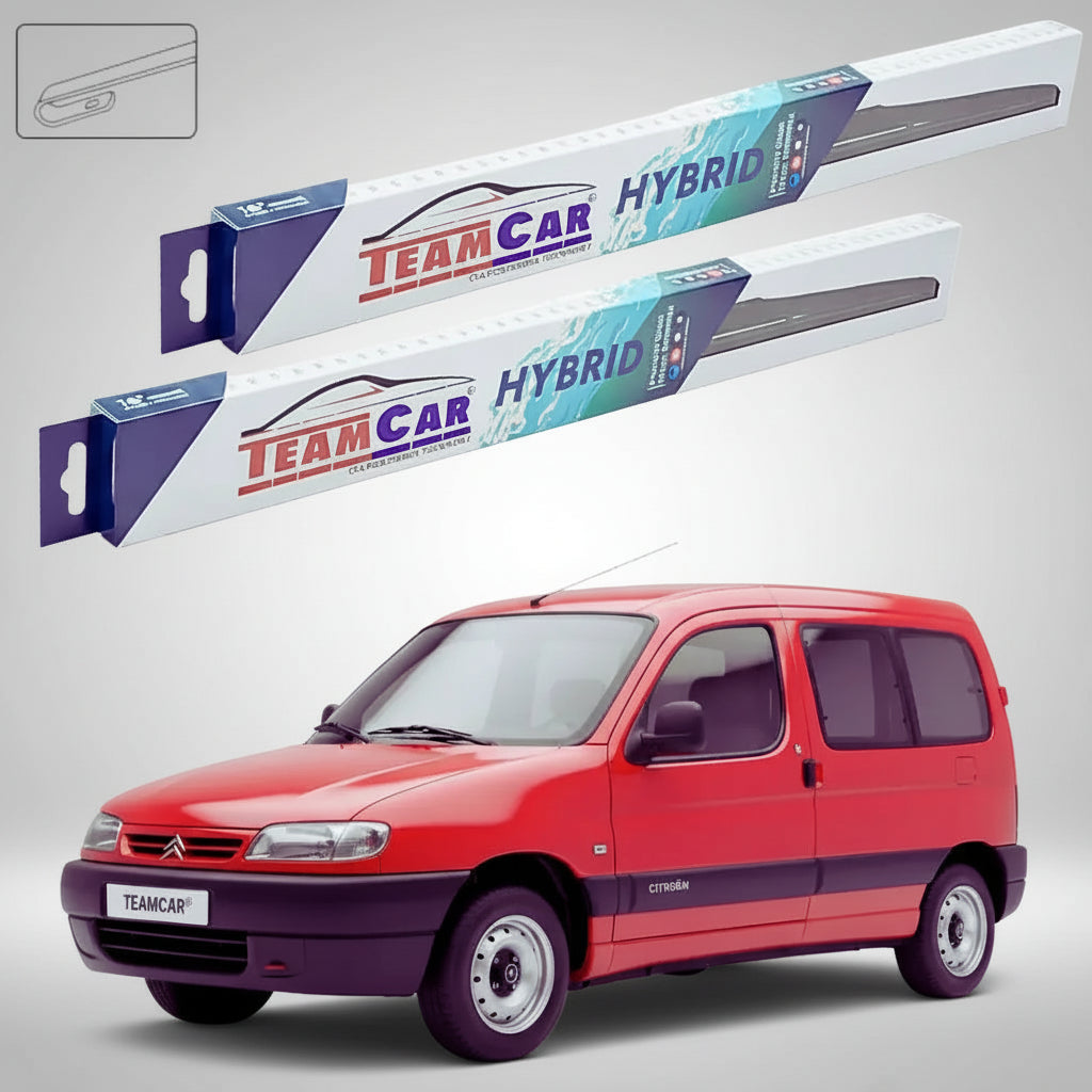 Ștergătoare Citroën Berlingo Gen I (M49/M59) MPV 2-Door 1996-2008 | Set Față Hibrid – TeamCar®