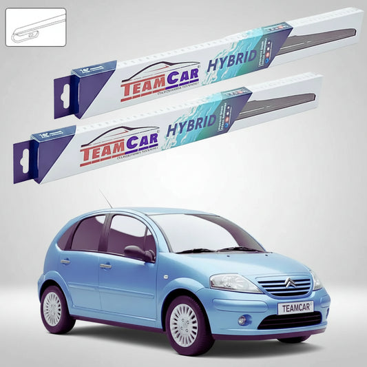 Ștergătoare Citroën C3 Gen I FC/FN Hatchback 2002-2009 | Set Față Hibrid – TeamCar®