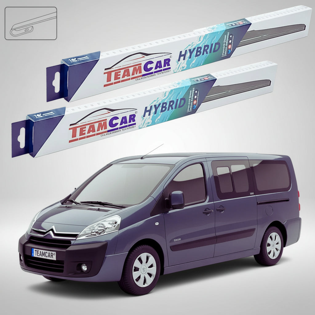 Ștergătoare Citroën Jumpy II G9 2007-prezent | Set Față Hibrid – TeamCar®