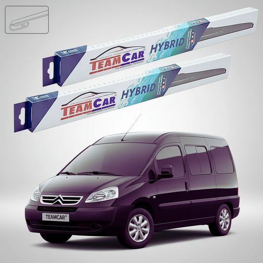 Ștergătoare Citroën Jumpy U6 1995-2006 | Set Față Hibrid – TeamCar®