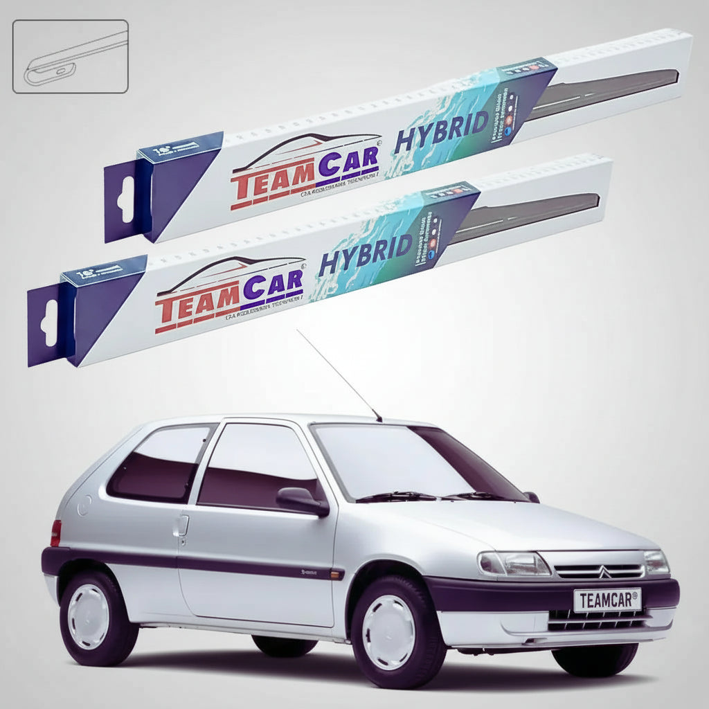 Ștergătoare Citroën Saxo S0 Hatchback 1996-1999 | Set Față Hibrid – TeamCar®