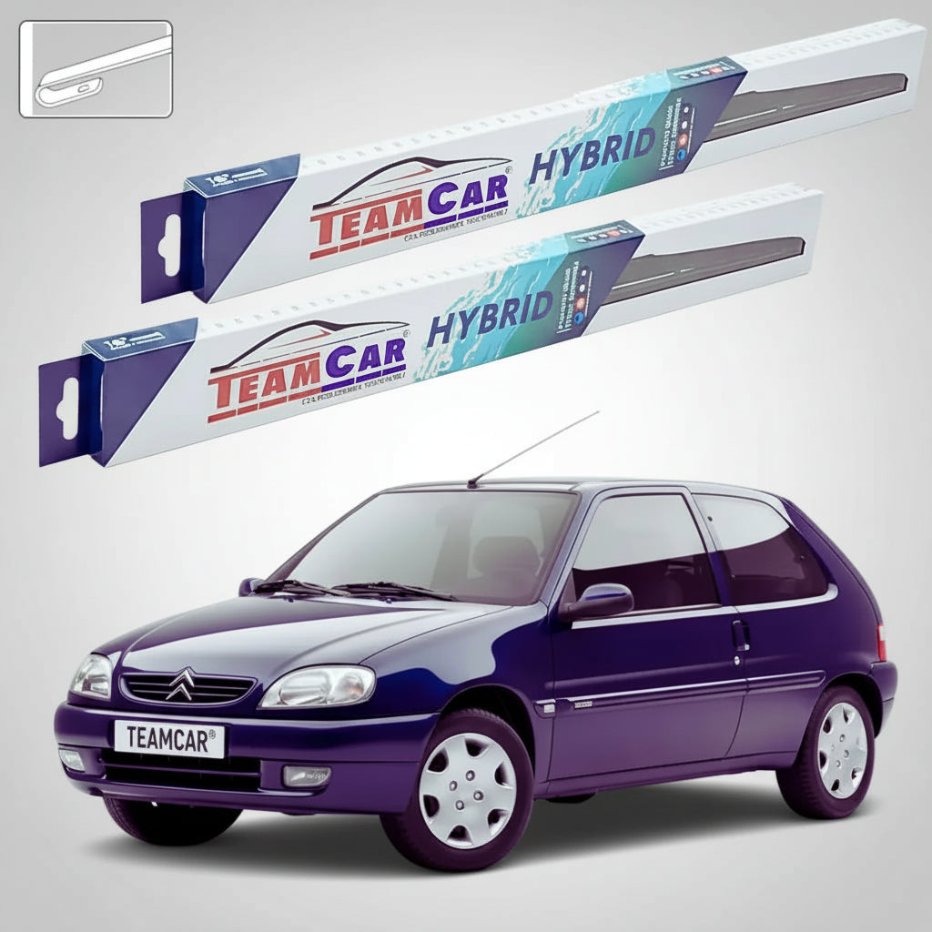 Ștergătoare Citroën Saxo S1 Hatchback 1999-2004 | Set Față Hibrid – TeamCar®