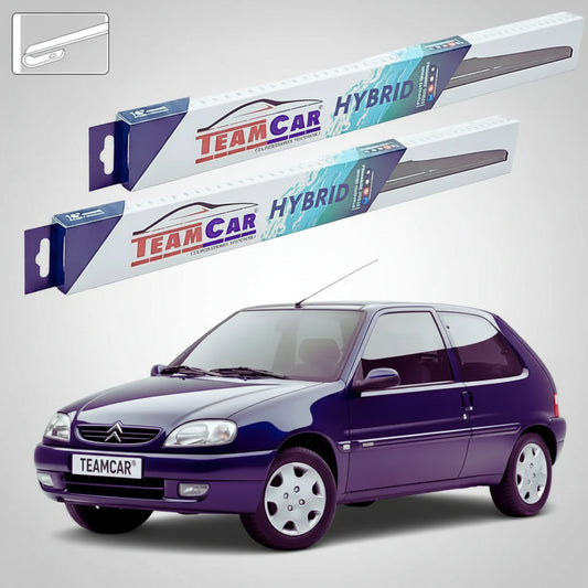 Ștergătoare Citroën Saxo S1 Hatchback 1999-2004 | Set Față Hibrid – TeamCar®