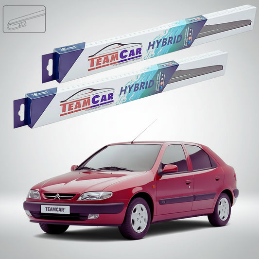 Ștergătoare Citroën Xsara N1 Hatchback 1997-2005 | Set Față Hibrid – TeamCar®