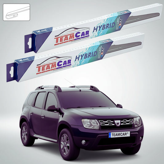 Ștergătoare Dacia Duster I Facelift SUV 2014-2016 | Set Față Hibrid – TeamCar®