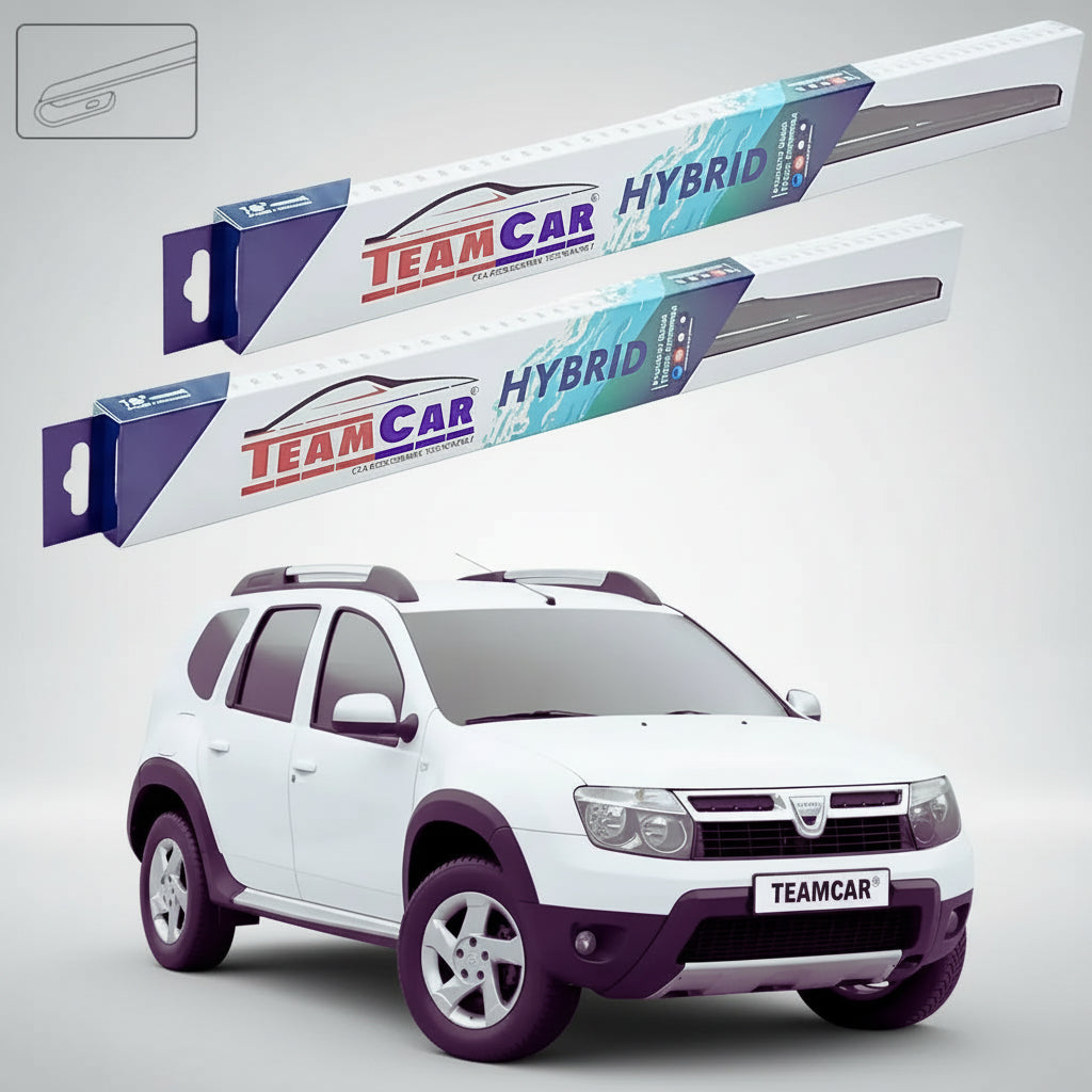 Ștergătoare Dacia Duster I SUV 2011-2014 | Set Față Hibrid – TeamCar®