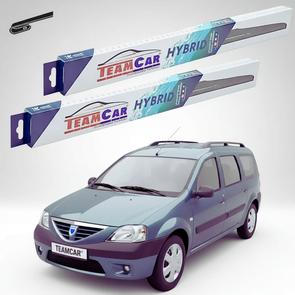 Ștergătoare Dacia Logan MCV I Break 2007-2013 | Set Față Hibrid – TeamCar®