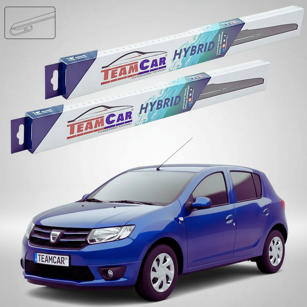 Ștergătoare Dacia Sandero II 2014-2015 | Set Față Hibrid – TeamCar®