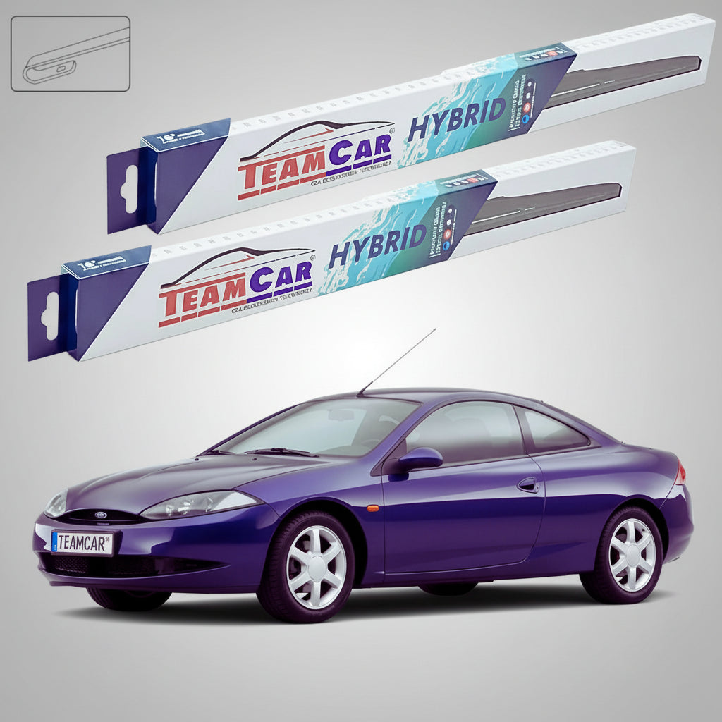 Ștergătoare Ford Cougar EC Coupe 1998-2001 | Set Față Hibrid – TeamCar®